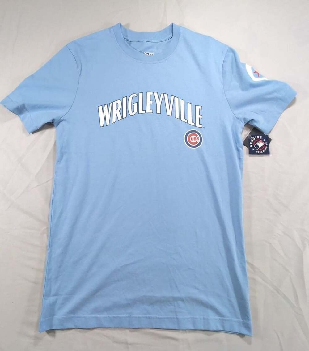 New Era Chicago Cubs Wrigleyville City Connect Light Blue T-Shirt